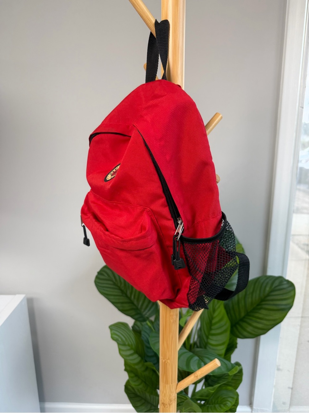 Kipling Red Daypack Backpack - Picture 3 of 9